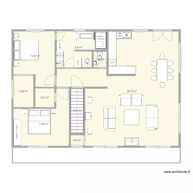Projet 74 idee 05 1er. Plan de 