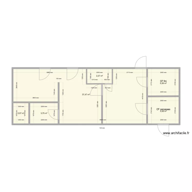 La ferme d'Alice. Plan de 