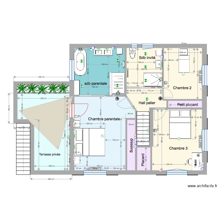 projet cilluffo niveau supérieur . Plan de 0 pièce et 0 m2