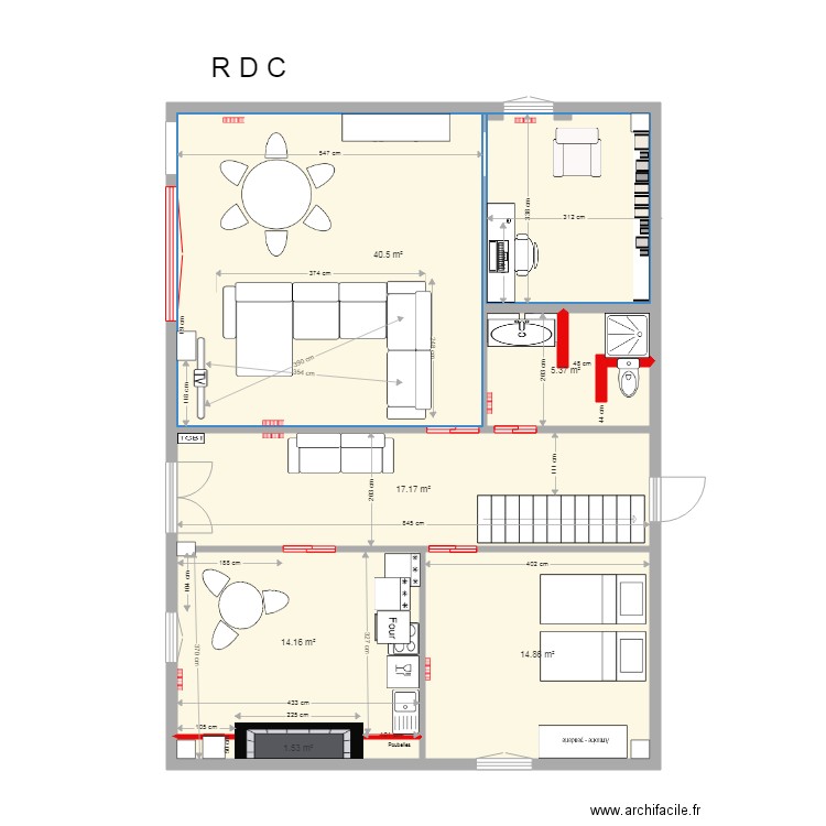 Gers trvx. Plan de 0 pièce et 0 m2