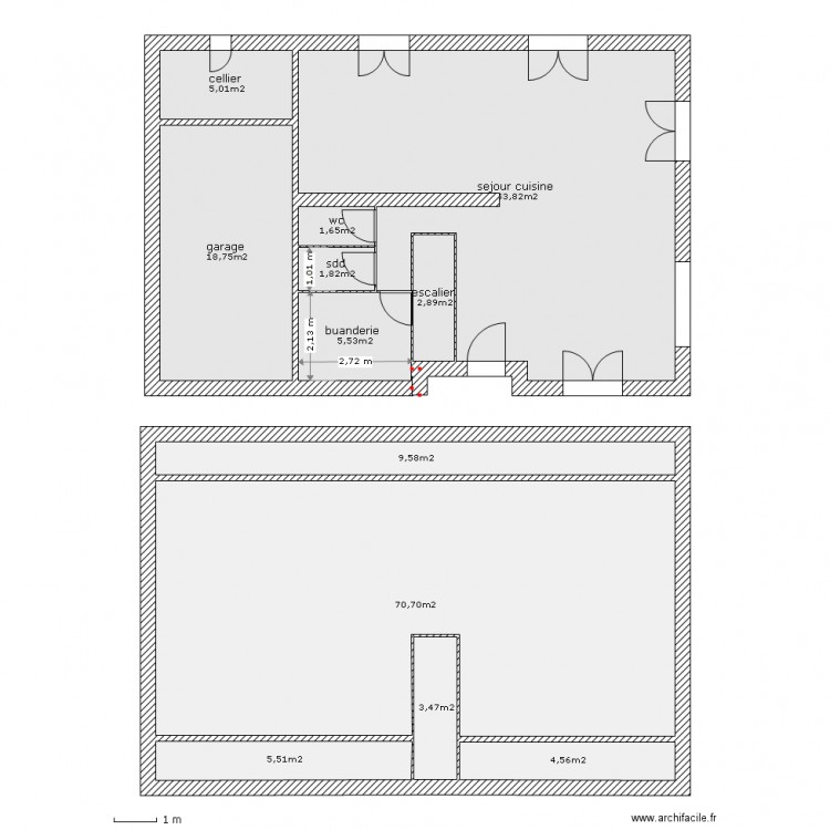 rourre. Plan de 0 pièce et 0 m2