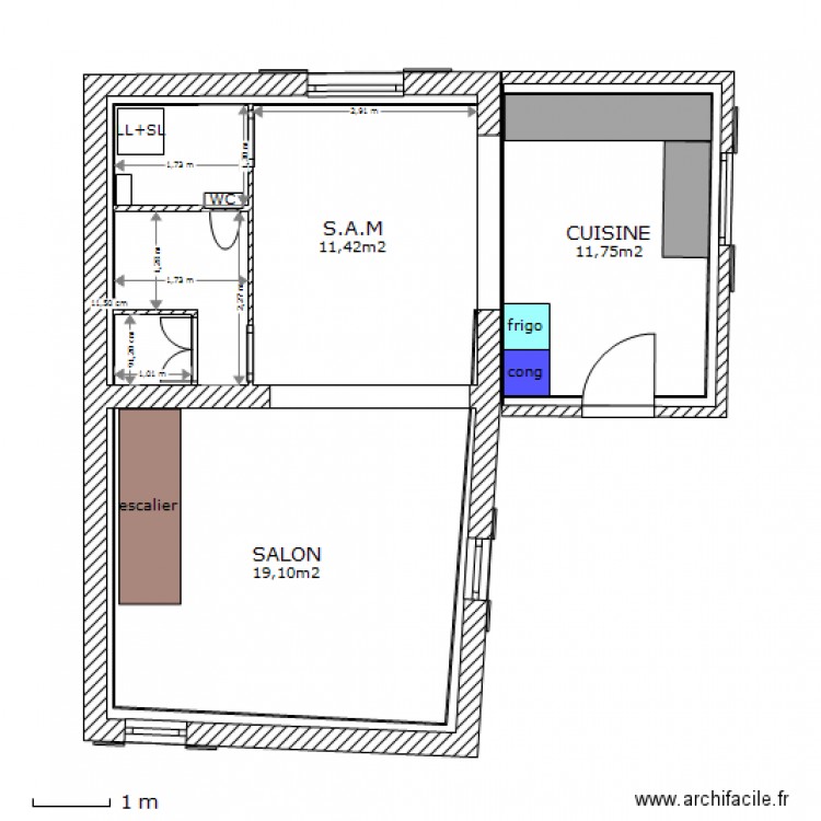 ELOISE RDC AGENCER SANS COTES. Plan de 0 pièce et 0 m2