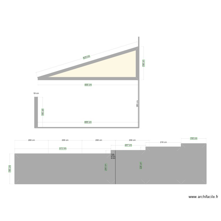 Carport . Plan de 0 pièce et 0 m2