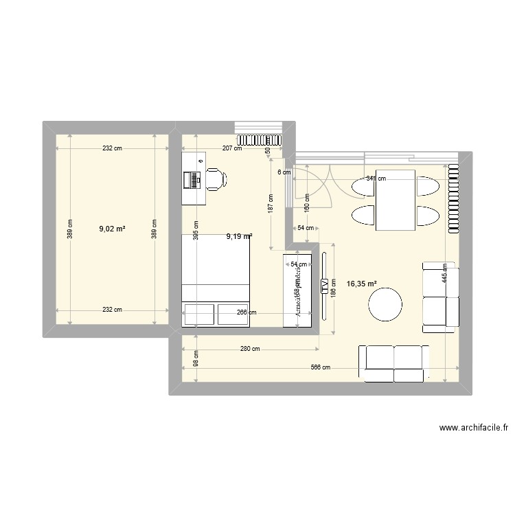 19 Square des Hauts Blosne - Rennes Projet 2. Plan de 0 pièce et 0 m2