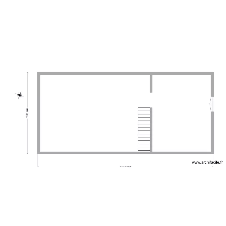 Plan 1er &eacute;tage actuel. Plan de 