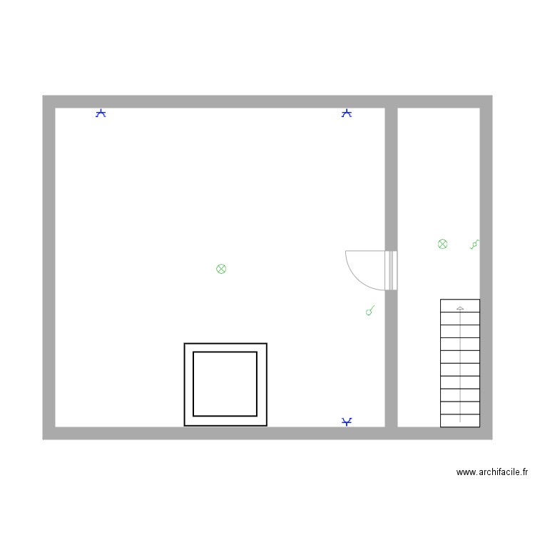 Grenier. Plan de 0 pièce et 0 m2