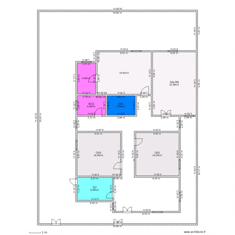 bab3. Plan de 0 pièce et 0 m2