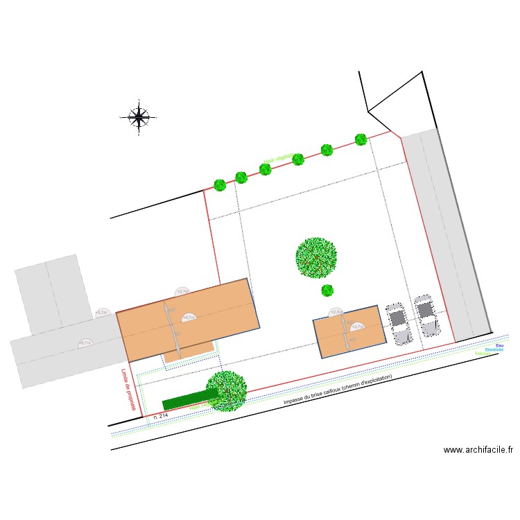 Plan Masse Terrassement. Plan de 0 pièce et 0 m2