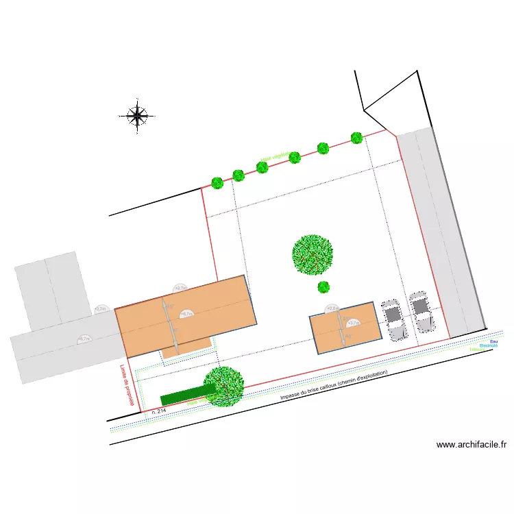 Plan Masse Terrassement. Plan de 
