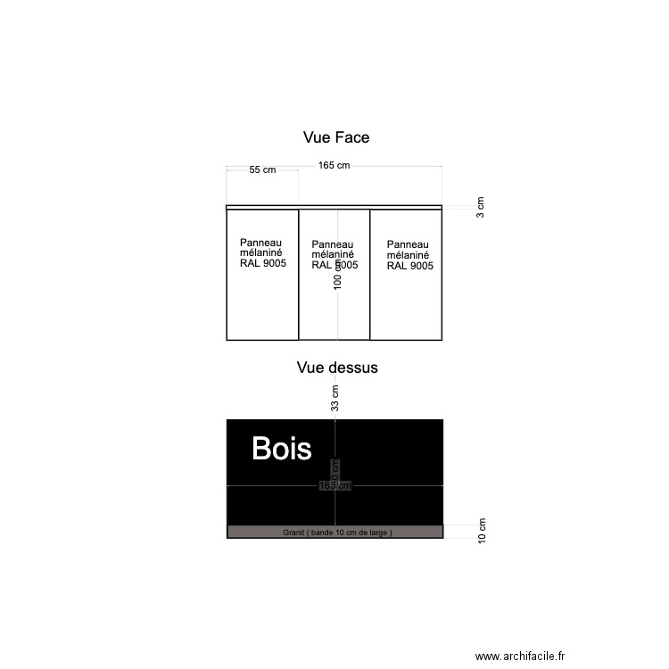 meuble retour salon. Plan de 0 pièce et 0 m2