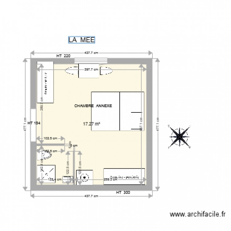 CHAMBRE ANNEXE. Plan de 0 pièce et 0 m2