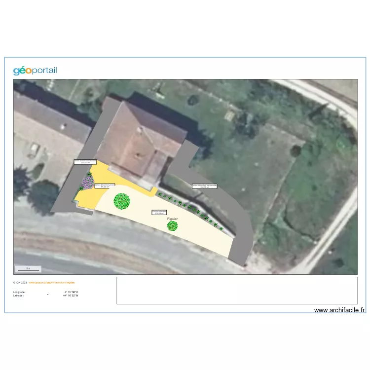 Am&eacute;nagement ext&eacute;rieur v2. Plan de 
