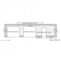 PLAN DE FACE GARAGE COTE NORD