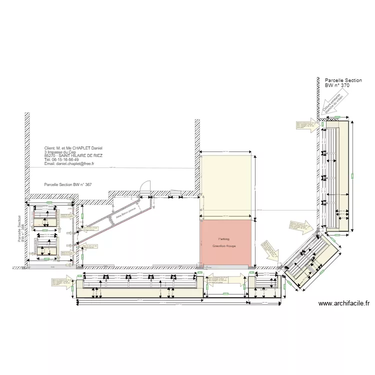 Plan Cl&ocirc;tures. Plan de 