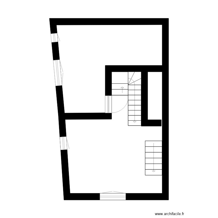 VALLET. Plan de 4 pièces et 79 m2