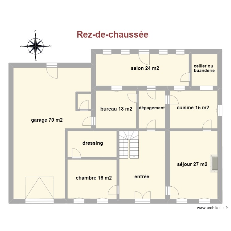 Muller RDC. Plan de 0 pièce et 0 m2