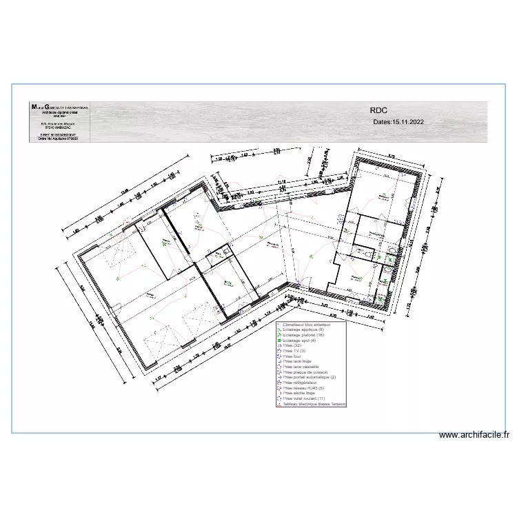 DELUCHE. Plan de 