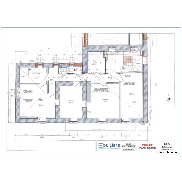 hanselaer etage. Plan de 0 pièce et 0 m2
