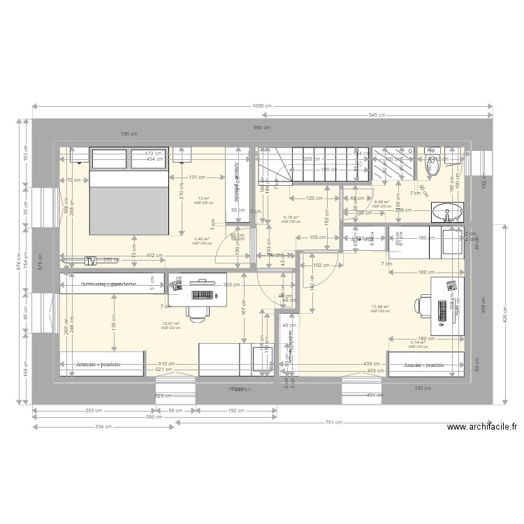 ANAIS BAT1 ETAGE V3 2018 05 05 V5. Plan de 0 pièce et 0 m2