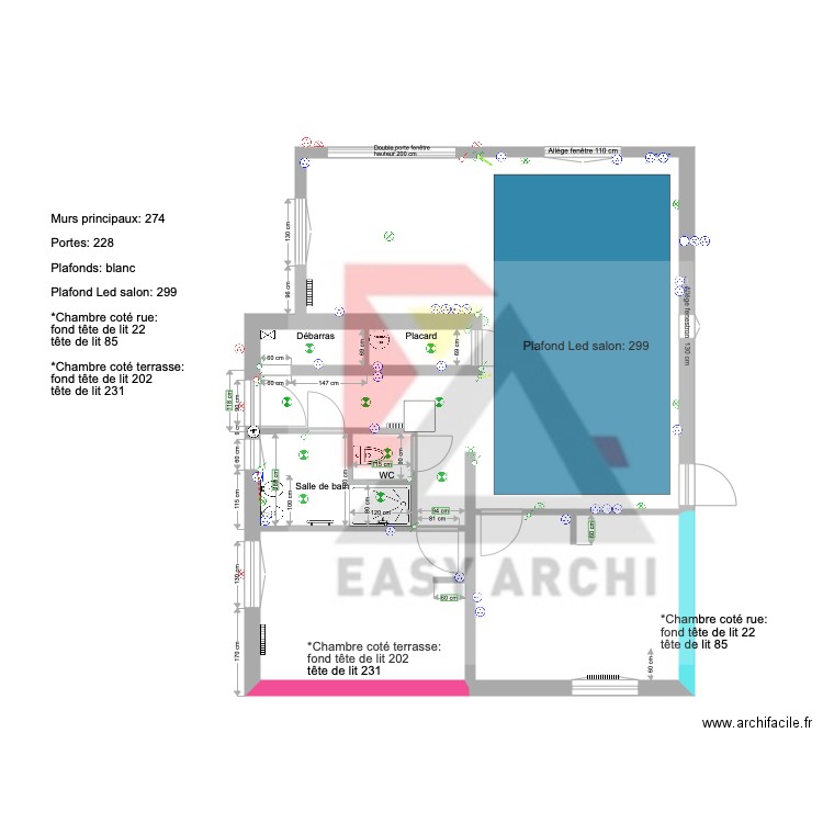 Plan Begliatti peinture. Plan de 0 pièce et 0 m2