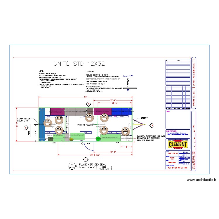 12x32 Samuel. Plan de 0 pièce et 0 m2