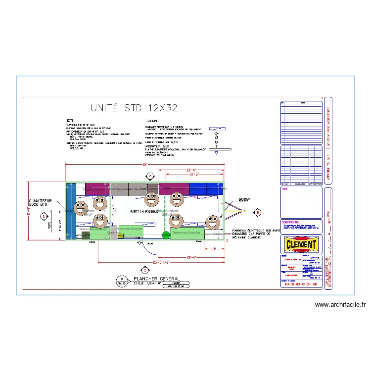 12x32 Samuel. Plan de 