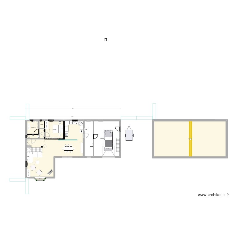 saipa. Plan de 9 pièces et 253 m2