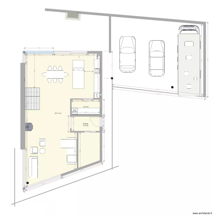 extension finale variante 2. Plan de 