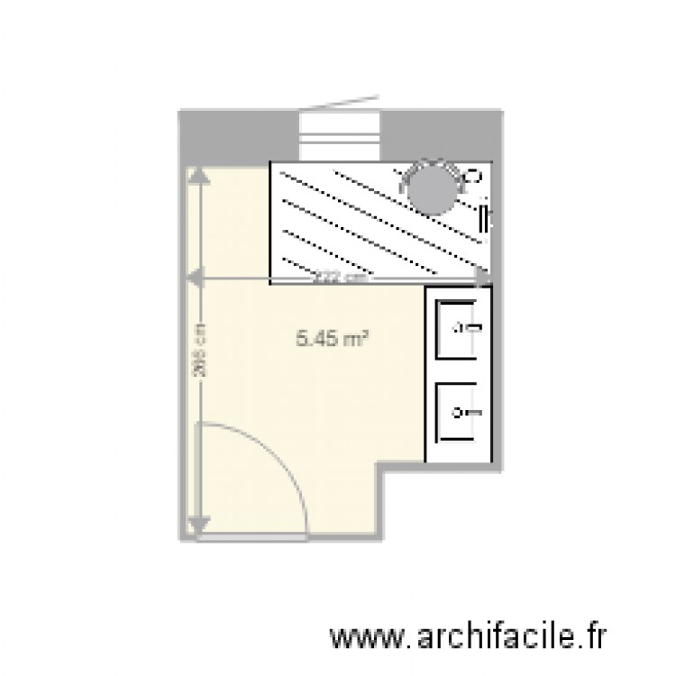 plan après sdb fontaine. Plan de 0 pièce et 0 m2