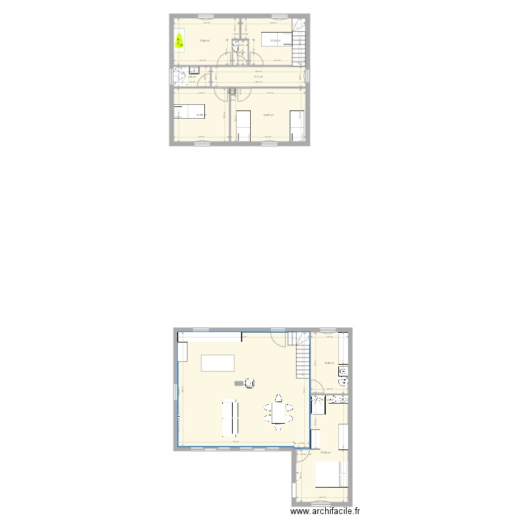 Maison. Plan de 0 pièce et 0 m2