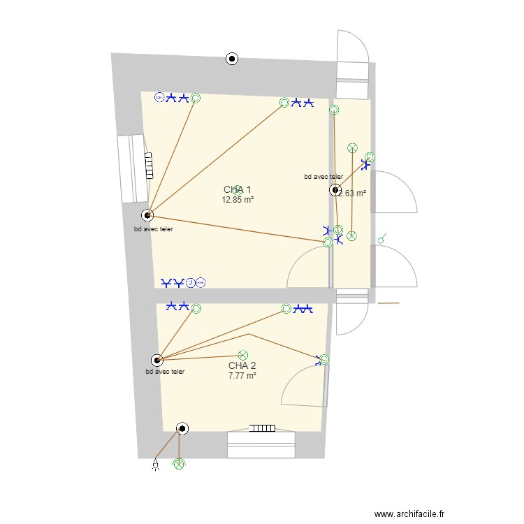 alice quartos elec. Plan de 0 pièce et 0 m2