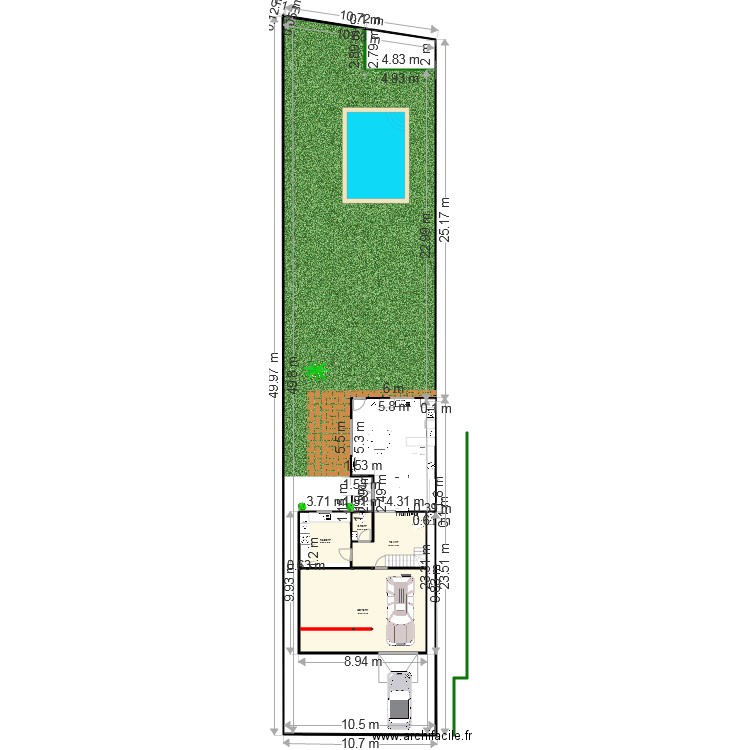 masion des sports extension bas. Plan de 0 pièce et 0 m2