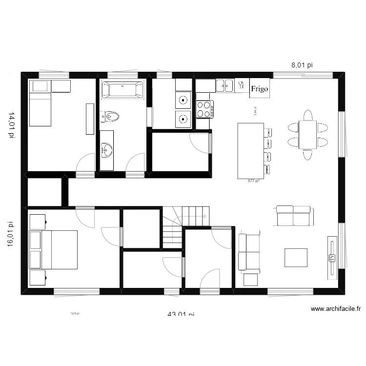 manhattan 30*43. Plan de 