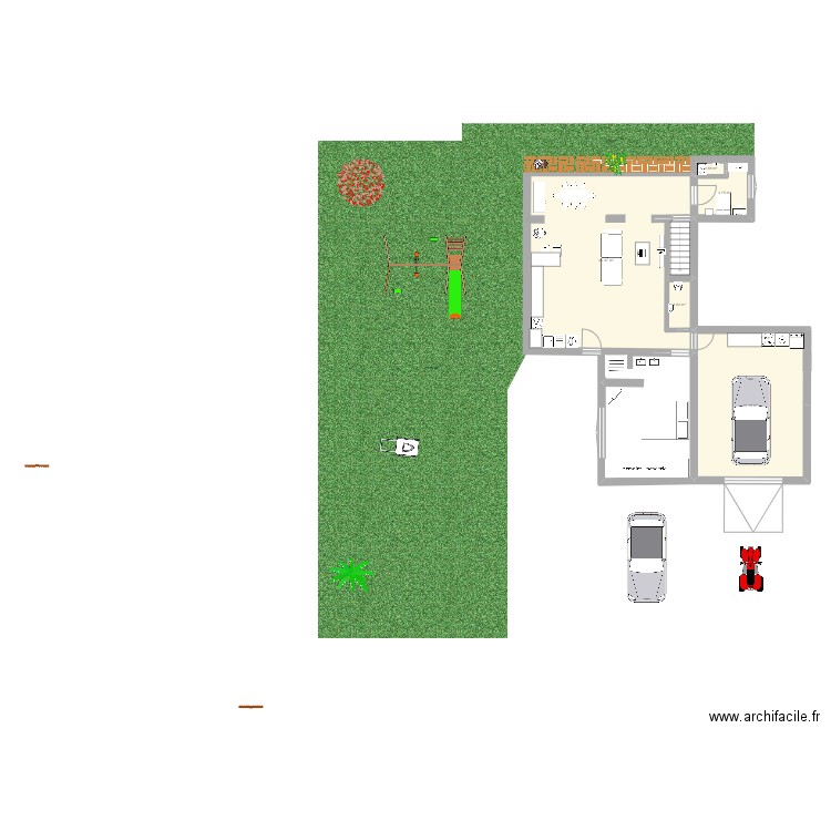 maison concoret. Plan de 5 pièces et 76 m2