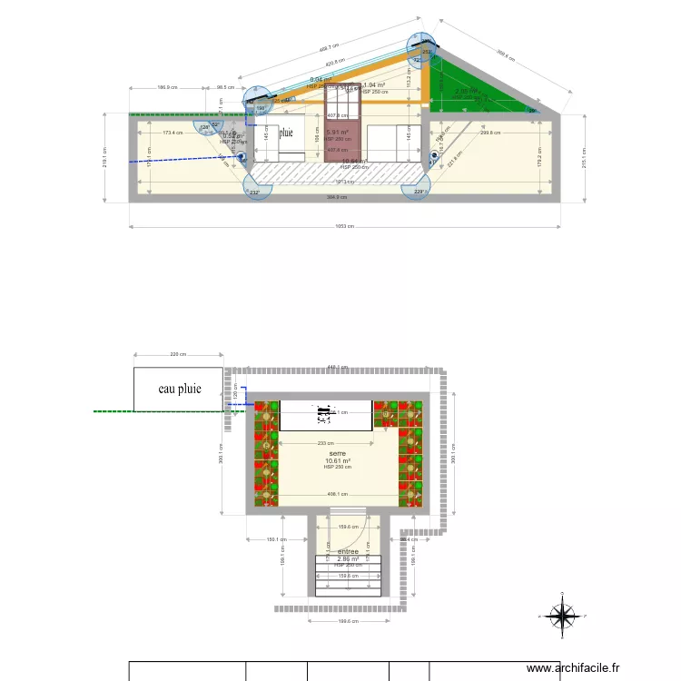 maison le mesnil rouxelin. Plan de 