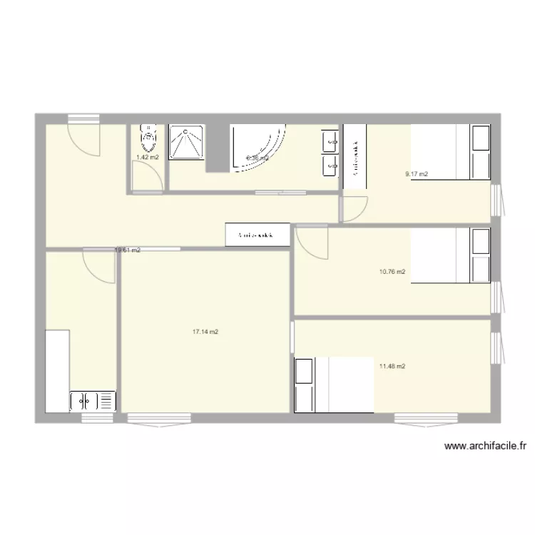 176 blv de charonne. Plan de 