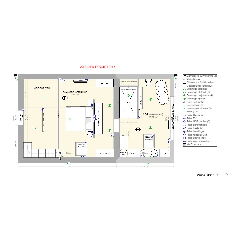 GOURSAT - R+1 Atelier PROJET ELEC. Plan de 0 pièce et 0 m2