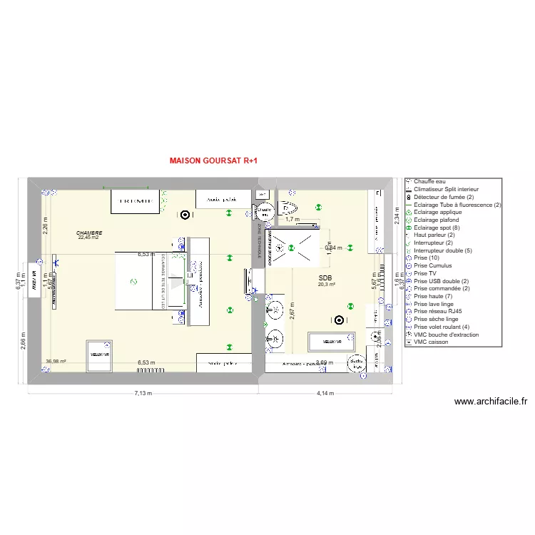 GOURSAT - R+1 Atelier PROJET ELEC. Plan de 
