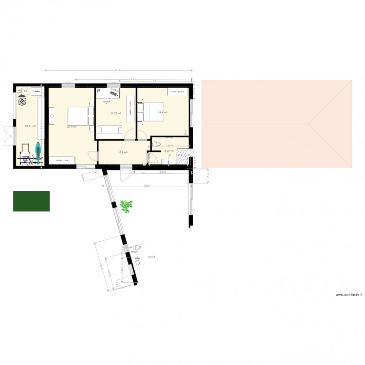 plan detail 2609 garage. Plan de 0 pièce et 0 m2