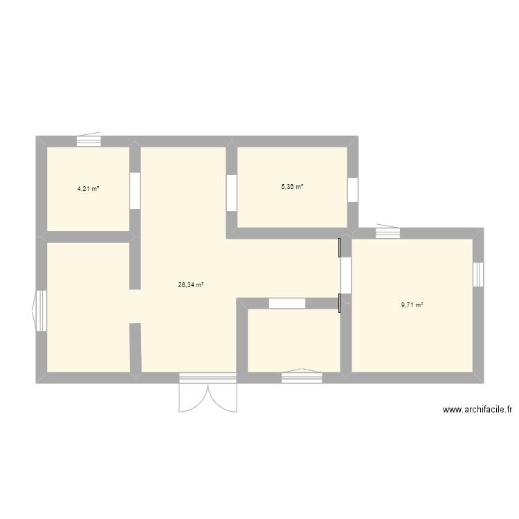 plan du salons de coiffure . Plan de 0 pièce et 0 m2