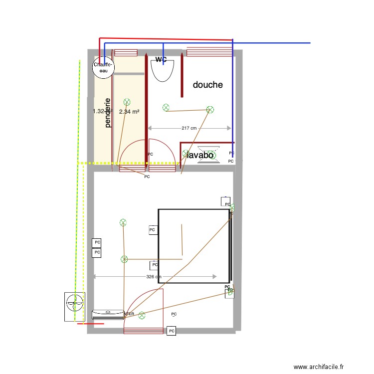 CH 5. Plan de 0 pièce et 0 m2