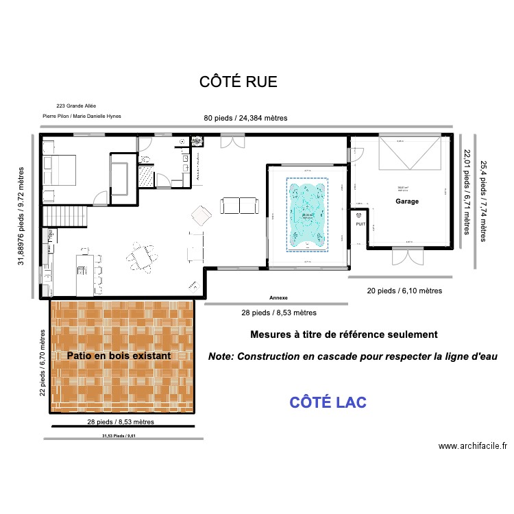 Chalet premier plancher (2). Plan de 7 pièces et 191 m2