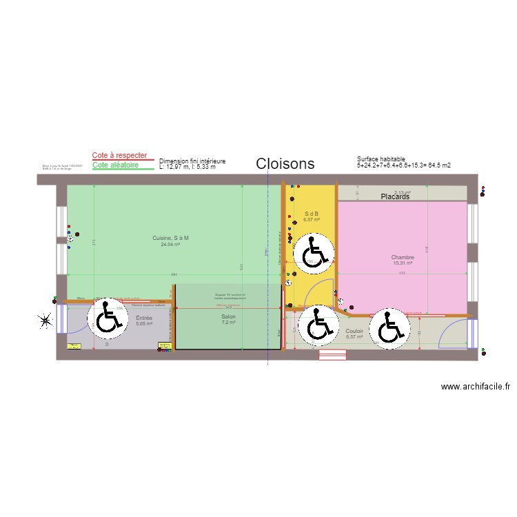 Surfaces au sol B. Plan de 0 pièce et 0 m2