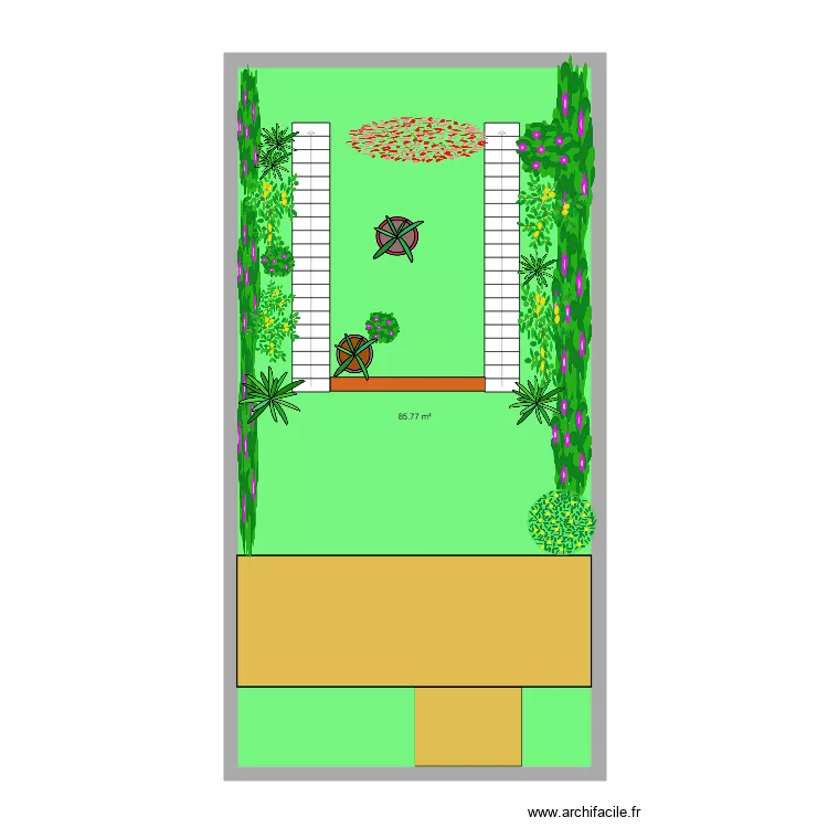jardin louise 2. Plan de 