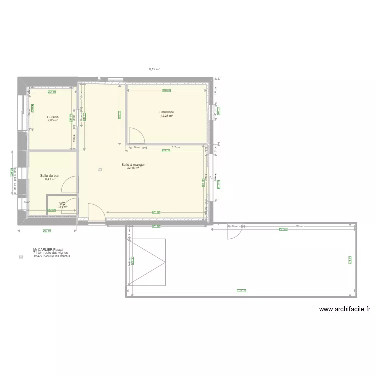 PLAN DE METRE  bis. Plan de 