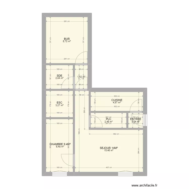 CHAMBON VILLEJUIF. Plan de 