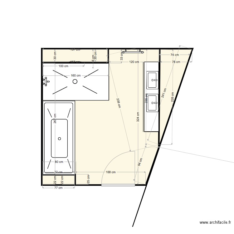salle de bains filles 2. Plan de 0 pièce et 0 m2
