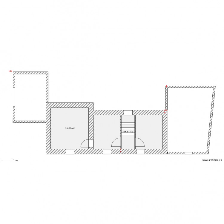 Etat des lieux  R   1. Plan de 0 pièce et 0 m2