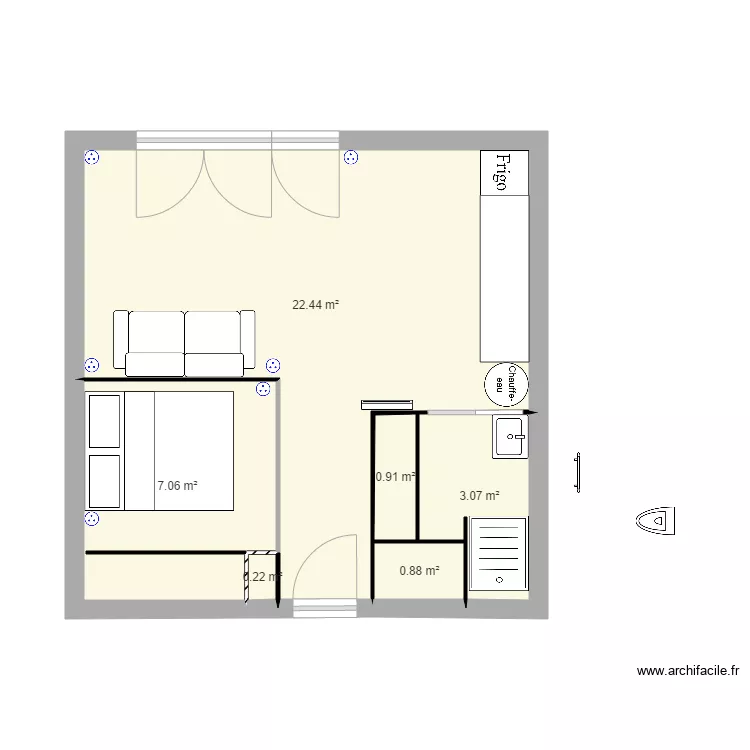 appartement gap 6 CV avec placard ds couloir. Plan de appartement gap 6 CV avec placard ds couloir. Plan de