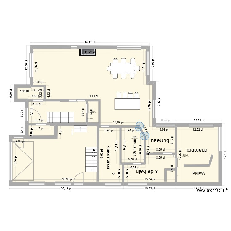 nouveau-6. Plan de 4 pièces et 180 m2